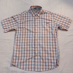 Eddie Bauer Short-Sleeve Plaid Button-Up Shirt Men's Size Medium